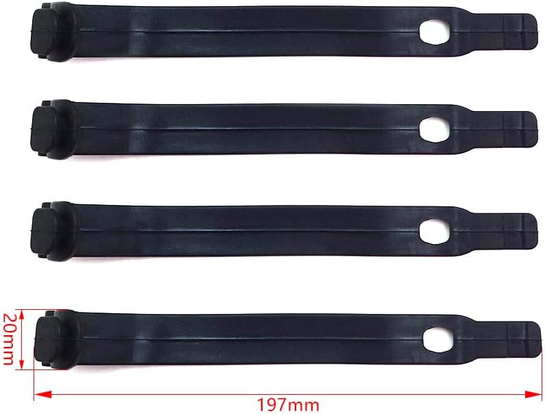 PROOTOM Headlight Straps Headlight Fairing Rubber Straps Dirt Bike Headlamp Fix Brackets Strap for EXC XCF SXF FC TC FE TE FX TX 125 150 250 350 450 500 4pcs - Image 2
